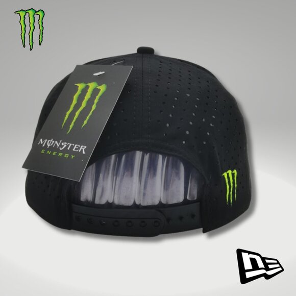 Hat Snapback New Era Black Ventilated Adjustable Box & Sticker - Picture 2 of 5